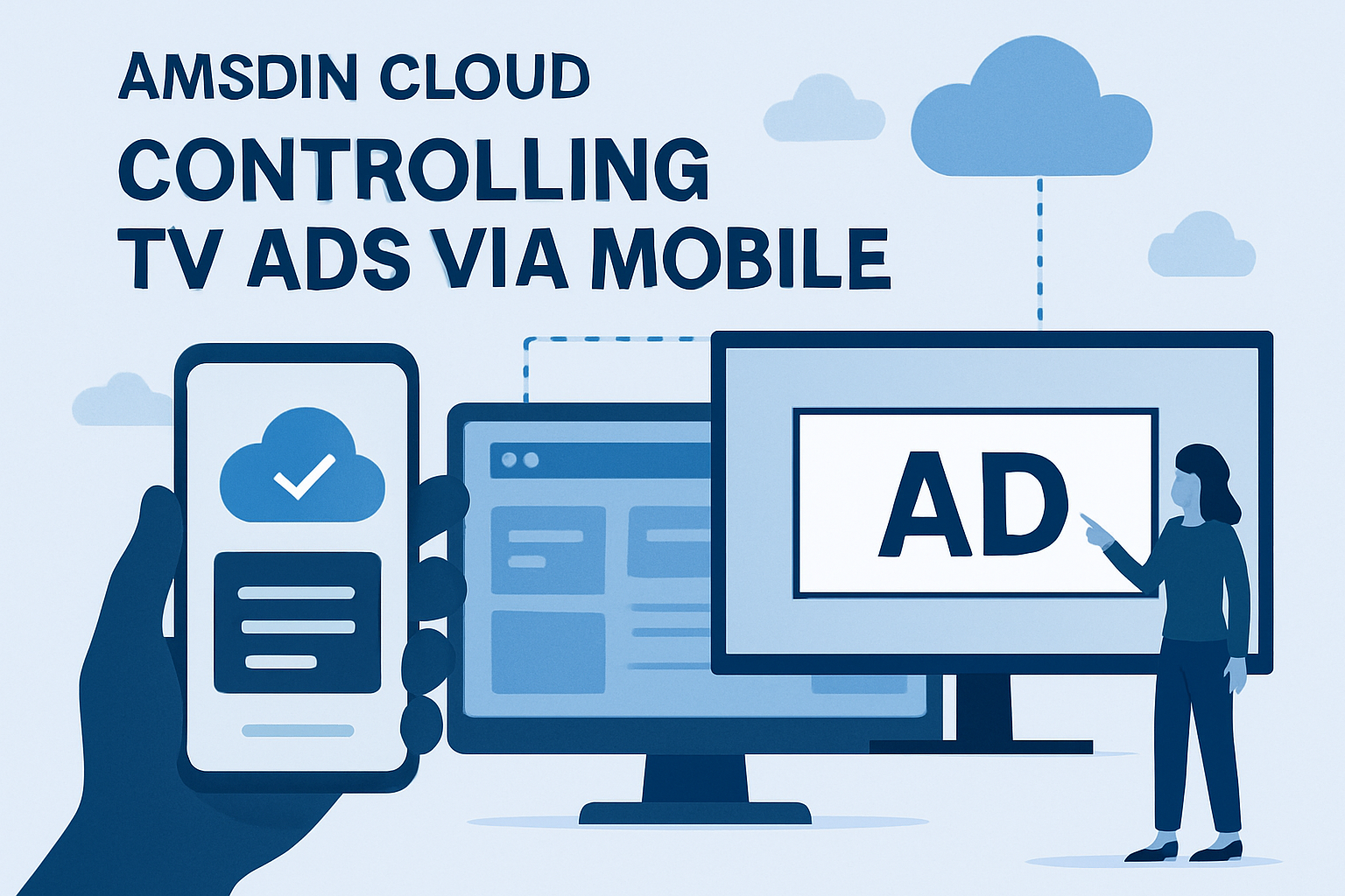 TV में USB से Ad चलाने का Software – अब मोबाइल से कंट्रोल करें (AMSDIN Cloud)